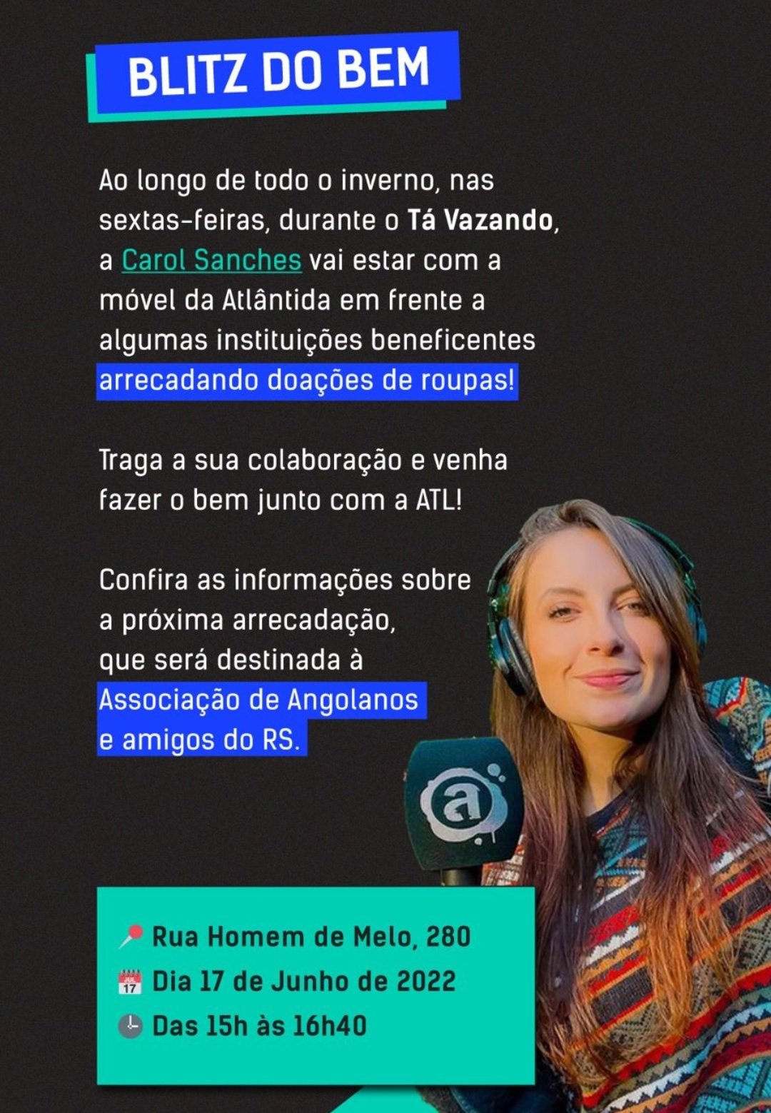 Pedro Espinosa on X: Voltamos aos trabalhos na @rede_atlantida e