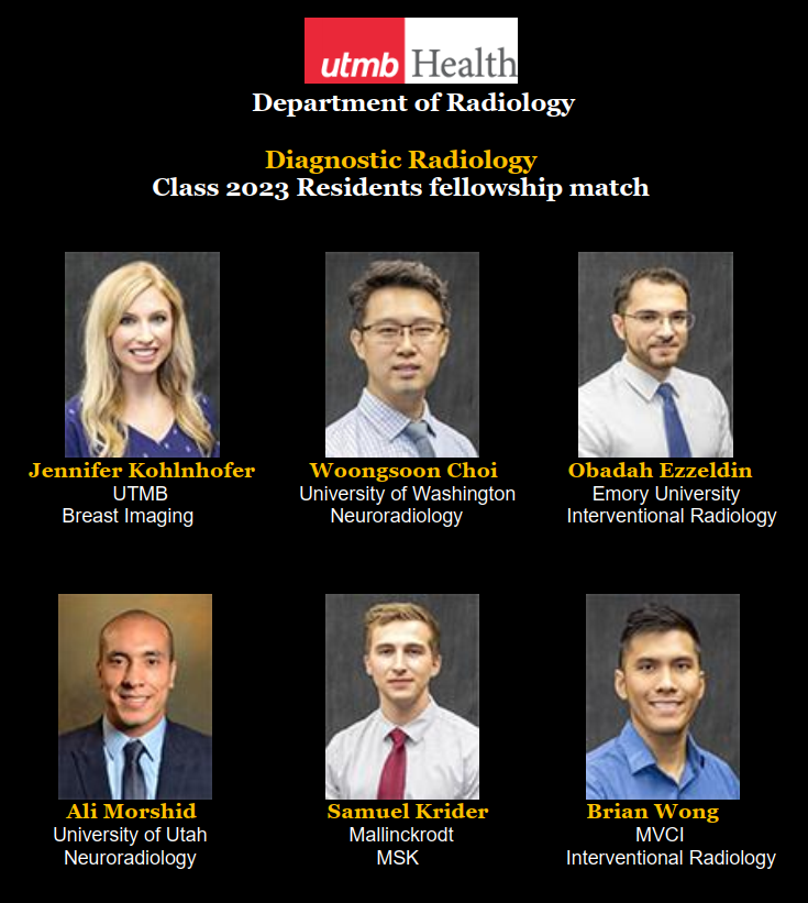 Ali Morshid (@alimorshid) on Twitter photo Congratulation for UTMB 2023 class for an awesome Diagnostic Radiology fellowship match. @UtmbRadiology <a href="/utmbhealth/">UTMB Health</a> #radres #FellowMatch #Fellowship Congratulation for UTMB 2023 class for an awesome Diagnostic Radiology fellowship match. @UtmbRadiology <a href="/utmbhealth/">UTMB Health</a> #radres #FellowMatch #Fellowship