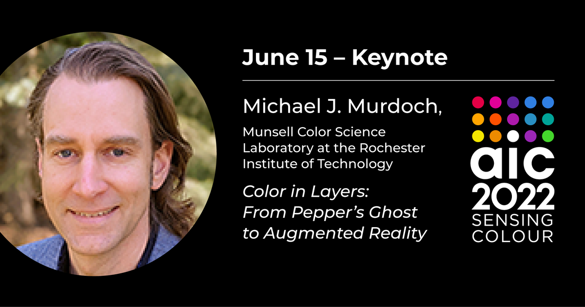 AIC 2022 Day 2- Don't miss the incredible line up of Keynotes and Speakers. Daily passes are available, register at the link in our bio.

Michael J. Murdoch will be speaking at 3:30 PM!

#AIC2022 #cancoloursociety #colourevents #CRSCmembership #colourresearch #colourknowledge
