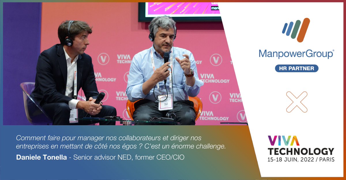 <a href="/ANDRH_Officiel/">ANDRH</a> Pour clore cette journée sur le Lounge RH #Vivatech,
<a href="/dtonella/">Daniele Tonella</a>, senior advisor NED, former CEO/CIO, nous a fait part de l'importance de repenser le management et le leadership au sein des entreprises afin d'accompagner les transitions vers un monde du travail durable et éthique💪