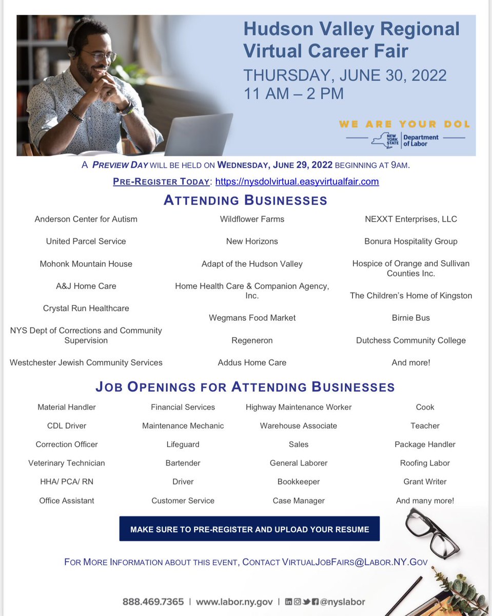 dutchessonestop's tweet photo. Career Fair Alert 🚨 https://t.co/j8kF0ZRYsn