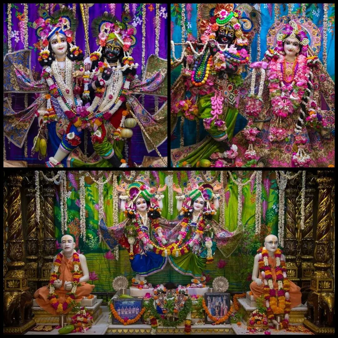 vrajaviharinis's tweet photo. 🤩😍DAILY DARSHAN😍🤩
(Iskcon Vrindavan)
(Iskcon Mayapur)
(Iskcon Pune)
(Iskcon Kolkata)
#lordkrishna #srimatiradharani #panchatatwa #jaijaganathdev #jaisubhadramaharani #jaibalaramdev #dailydarshan #auspicious #beauty #jaigaurnitai #jaigirirajbhagvan #jaisrinrishangadev #Iskcon https://t.co/J3woLVuSlF