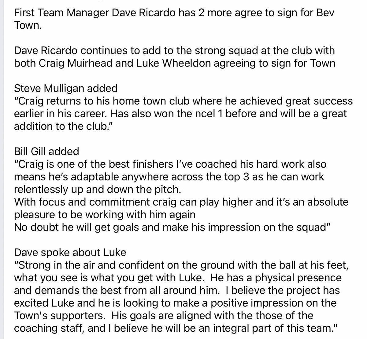 Dave Ricardo continues to add to the strong squad at the club as he and his back room team prepare for life in the <a href="/NCEL/">Macron NCEL</a>