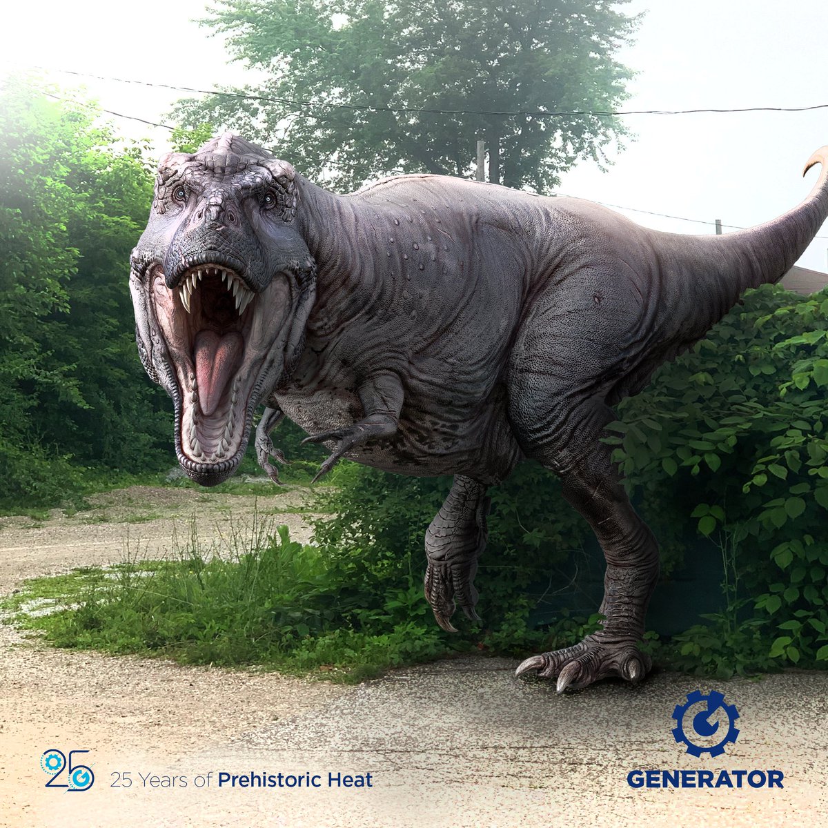 generatordesign's tweet photo. It's so hot today in the #YQG that strange wildlife has shown up at @generatordesign. Welcome to Jurassic Parking Lot!
#GeneratorDesign #JurassicWorldDominion #heatadvisory https://t.co/BZdhB8JsgK