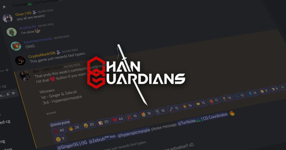 Pentagon Games XP - BCSH (@pentagongamesxp) on Twitter photo In celebration of Tristan, sworn protector of the
<a href="/GREENHOUSEDEX/">GREENHOUSE</a>! 🎉
This Friday, it's going down. 👊
📆 6/17/22 | ⌚5pm UTC
Superheroes + Community Fun + Rewards = the ChainGuardians Discord! 🎪✨
Be ready👇
discord.gg/chainguardians In celebration of Tristan, sworn protector of the
<a href="/GREENHOUSEDEX/">GREENHOUSE</a>! 🎉
This Friday, it's going down. 👊
📆 6/17/22 | ⌚5pm UTC
Superheroes + Community Fun + Rewards = the ChainGuardians Discord! 🎪✨
Be ready👇
discord.gg/chainguardians