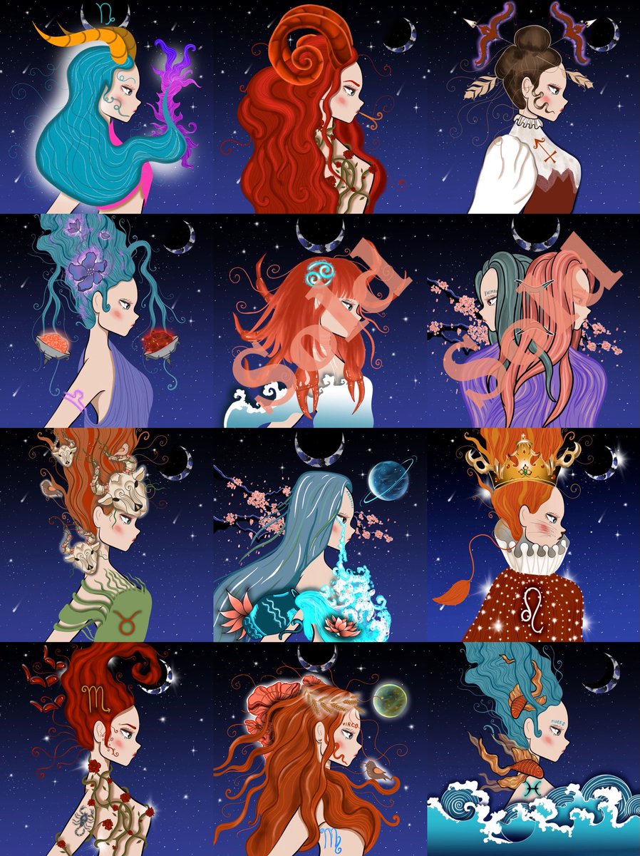 Zodiac items 
♈️♉️♊️♋️♌️♍️♎️♏️♐️♒️♓️♑️