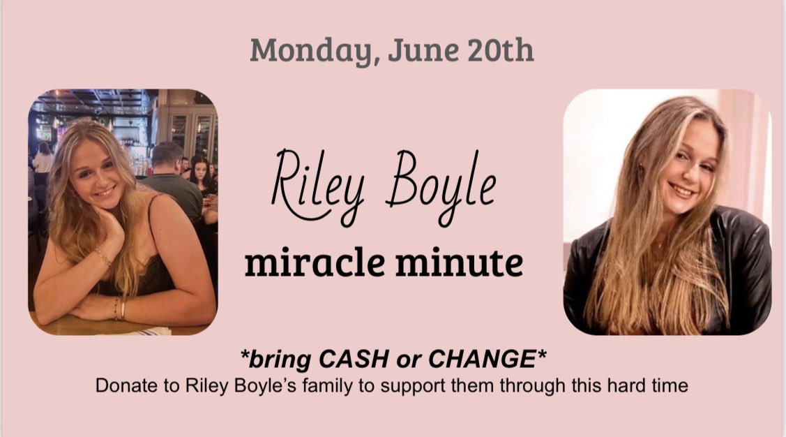 On Monday 6/20 RHS will run a miracle minute donation drive for the family of Riley Boyle. Collection will take place following morning announcements.  Donations of cash or gift cards will also be accepted in main office. Our hearts are with the Boyle Family and <a href="/nhrhs1/">NHRHS</a> . 💔