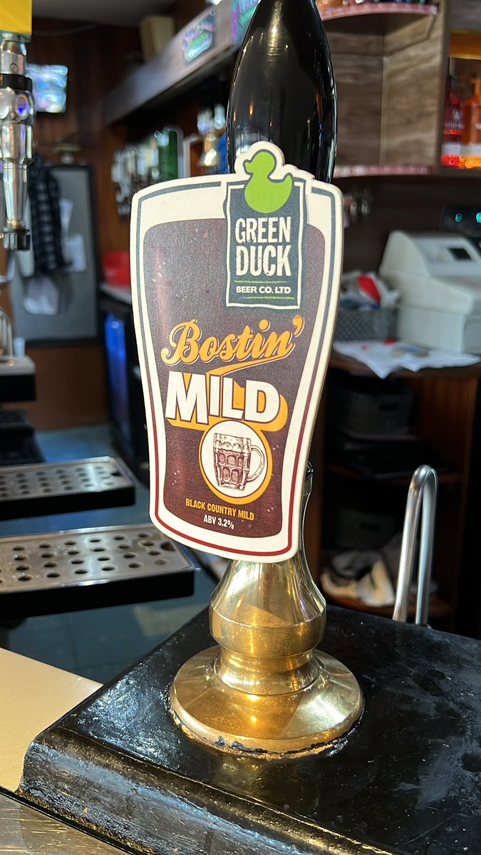 Green Ducks Bostin Mild is back at the club! Come down and try a pint 🍺  at the walsall CC bar.