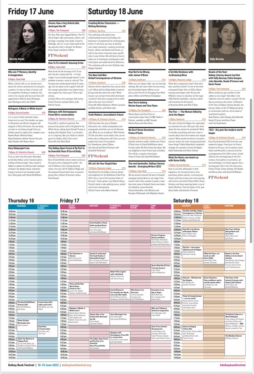 A quick guide to what's going on.. #Dalkeybookfestival