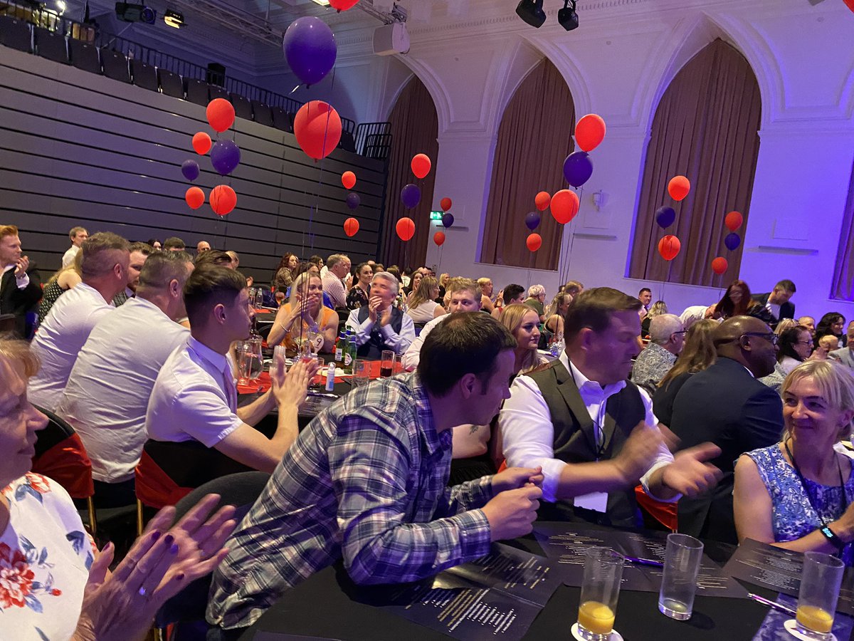 SarahNormanCX's tweet photo. Fabulous to be at @BarnsleyCivic to receive our Purple Flag award for our safe &amp; welcoming evening economy in Barnsley Town Centre and celebrate the Business &amp; #BestBarNone Awards for venues &amp; enterprises that have made the Barnsley night time economy the success it is https://t.co/iDLL2zmMhF
