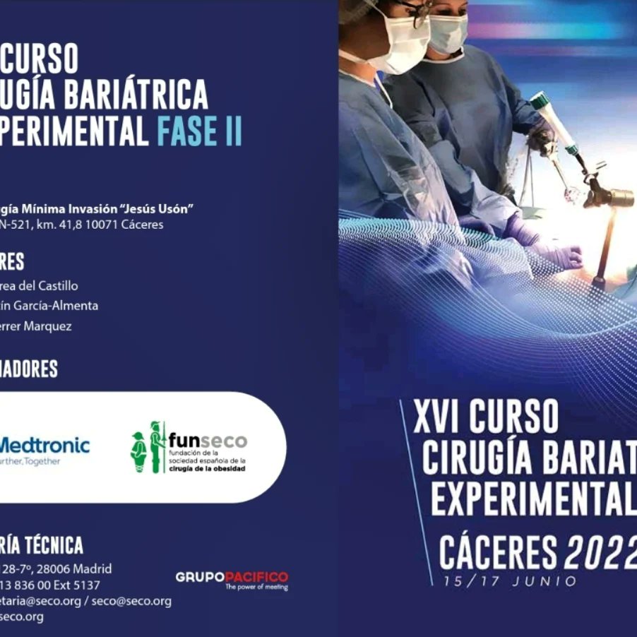 Comenzamos el XVI Curso Cirugía Bariátrica Experimental FASE II. Cáceres.  Disfrutando...
<a href="/TorrecardenasHU/">Hospital Universitario Torrecárdenas</a> <a href="/FrutosMd/">MD Frutos</a> <a href="/gordeju/">Amador García Ruiz de Gordejuela</a> <a href="/raquelsanchezdr/">Rsanchezsantos</a> <a href="/BalibreaJose/">Jose M. Balibrea MD, PhD, FACS</a>