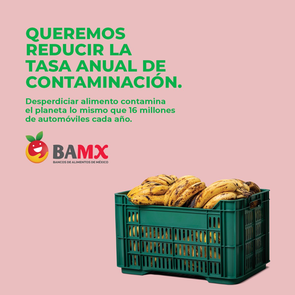 Rescatamos y distribuimos alimento en buen estado para reducir el desperdicio, 
conservar la inocuidad de los campos y nutrir a millones de mexicanos. ¡Somos los 
bancos que alimentan a México! #AlimentamosaMexico #BancosQueAlimentan 
#RedBAMXalimenta