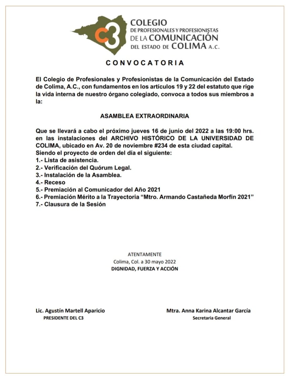 C3COLIMA's tweet photo. SESIÓN DEL COLEGIO DE PROFESIONALES Y PROFESIONISTAS DE COMUNICACIÓN https://t.co/Hw0Y7fvTNT