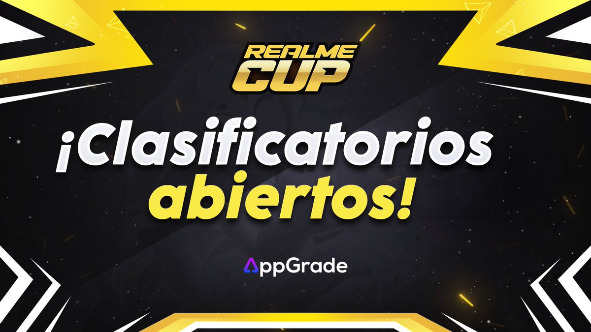 Los clasificatorios de la realme Cup 3 se realizarán en <a href="/AppGradeEsports/">AppGrade</a>  

Mañana abriremos inscripciones a partir de las 17:00h  

¡Esta es vuestra oportunidad! 😎 

Más información: discord.gg/Zcbeu5X89U