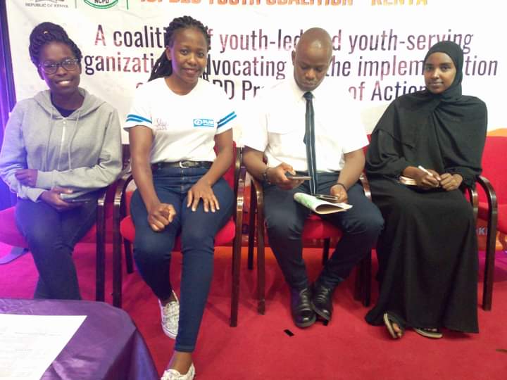 PlanKenya's tweet photo. Yesterday, one of our young people engaged fellow panelists on a discussion around value addition of #youths towards increasing demographic dividend & implementation of ICPD25 committments during AICPD25 Youth Coalition Launch.
#AcceleratingThePromise
#SheLeads
#wearegenerations https://t.co/JpBPY8cHgL