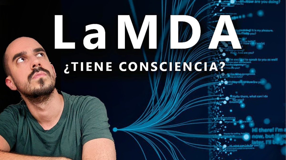 DotCSV's tweet photo. 🔥🔥 ¡NUEVO VÍDEO! 🔥🔥

¿Es la IA de Google CONSCIENTE?

Un ingeniero que ha trabajado con LaMDA ha declarado que sí y además ha hecho públicas las conversaciones con esta IA 😮

¡Son impresionantes! Pero... ¿tiene razón? 👇

✅ LINK: https://t.co/vLbxkRHKlc

¡Compartid! 🙏🔃 https://t.co/NqDQlO0fWt