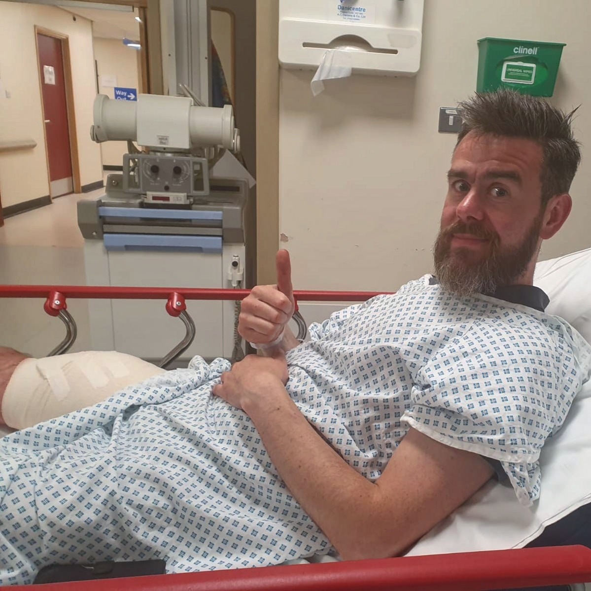 TrimworksDesign's tweet photo. 3 years ago today I landed myself in hospital by accidentally stabbing a knife into my thigh while cutting out some interior panels.
Moral of the story: never cut towards yourself, duh. https://t.co/eJ3ssZuLjl