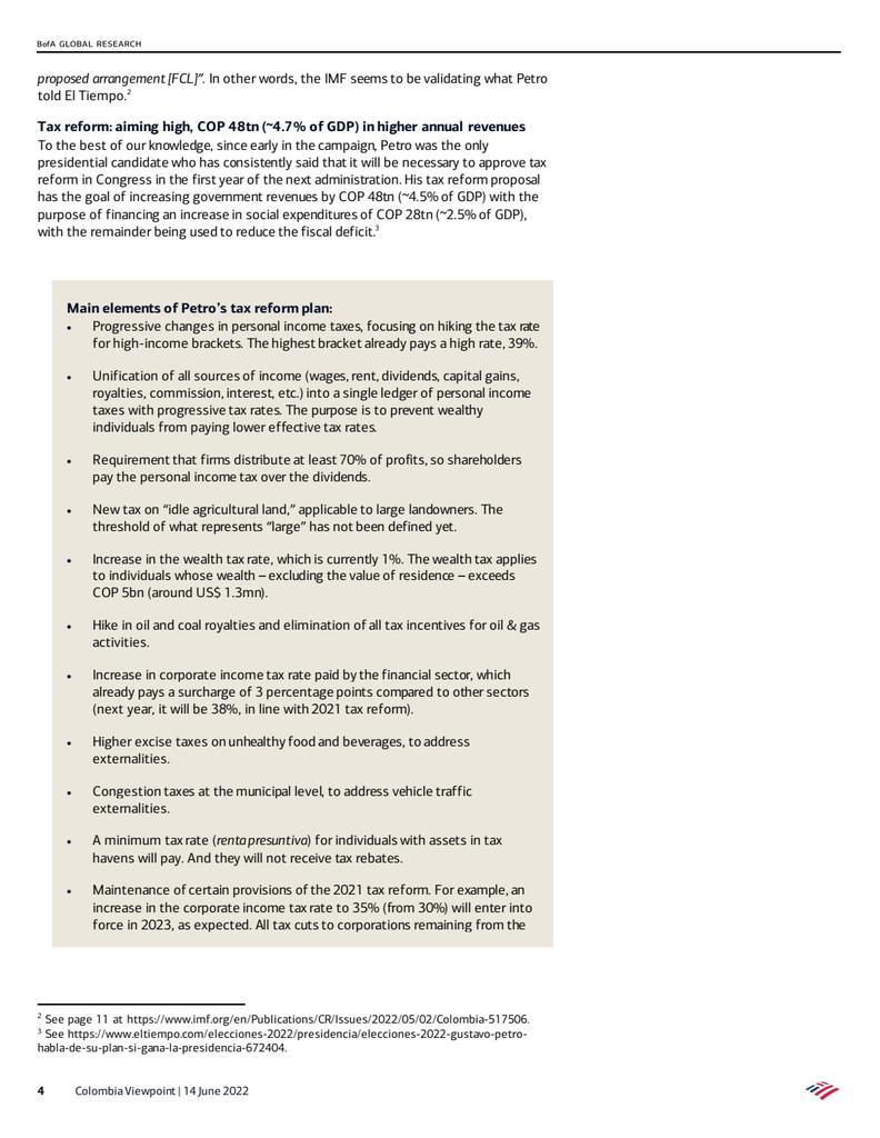 petrogustavo's tweet image. El Bank of America hace un analisis positivo sobre mi programa de gobierno