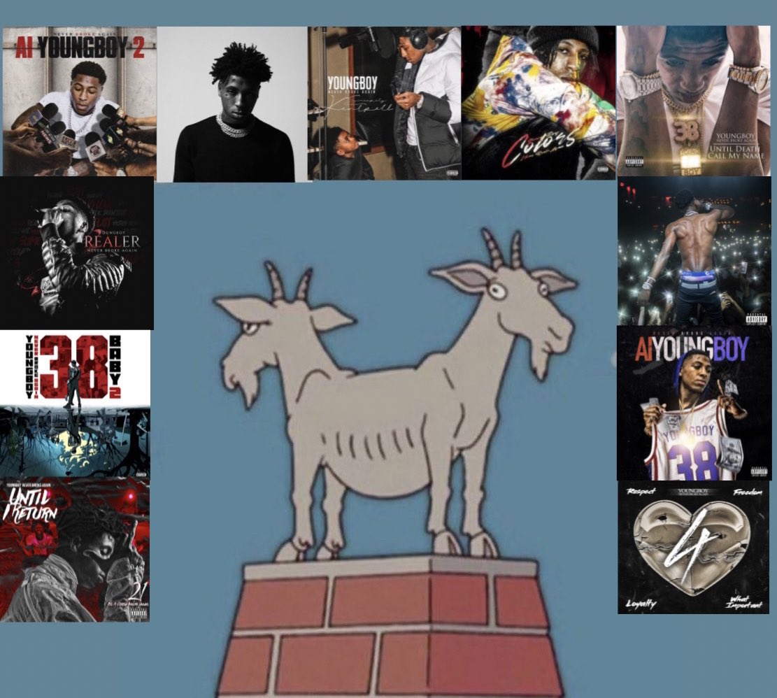 ybdeyo's tweet image. nba youngboy has such a goated discography