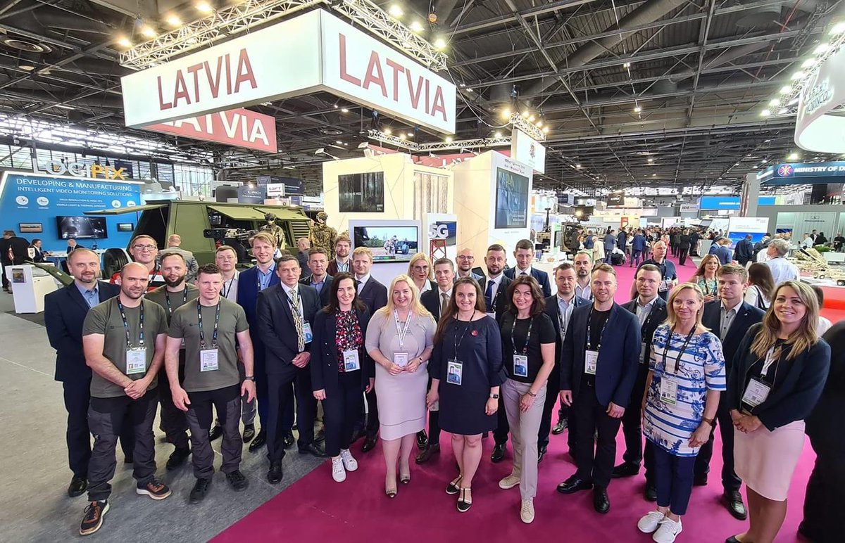 DAIF_Latvija's tweet photo. Latvian pavilion at #Eurosatory2022 look #whatLatviacando and think about #powerofpartnership @vasesinfo  @InnovationsLmt #BrasaDefenceSystems #RigasDizelisDG @Luxriot #EdgeAutonomy #Belss @catch_smart @DAIF_Latvija #DAK https://t.co/vLeMSftH2K