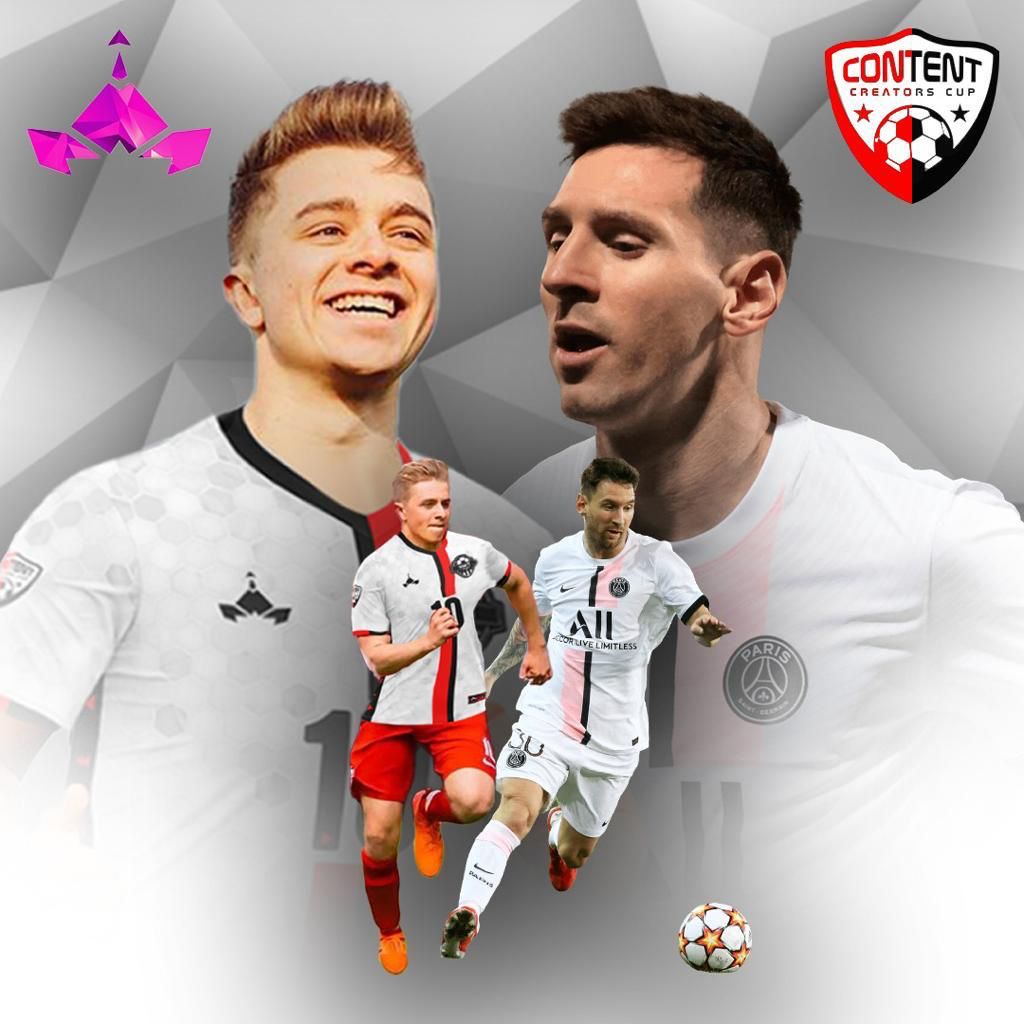TheCreatorsCup's tweet photo. Here's @chrismd10 in the YT kit 😍 will he be Team YT's Messi in Ilkeston on June 26th? Ticket link in bio!
#contentcreatorscup https://t.co/SKTi8RVTTn