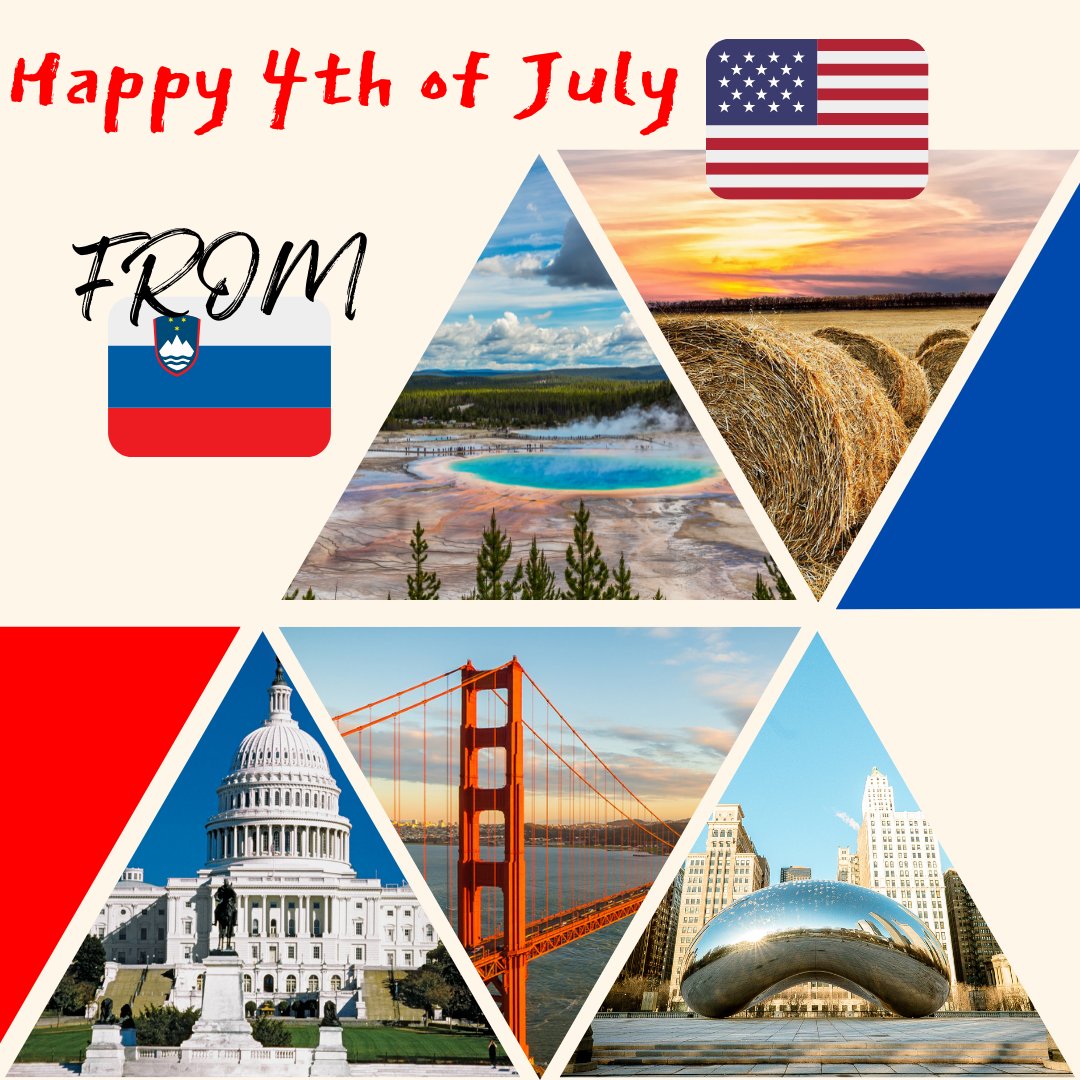 Happy Independence Day🎆 to our friends and partners, the American people! The symbolism of the United States of America has inspired countless free, including Slovenia. Best wishes as you celebrate the beginnings of your democracy 🇸🇮🤝🇺🇸