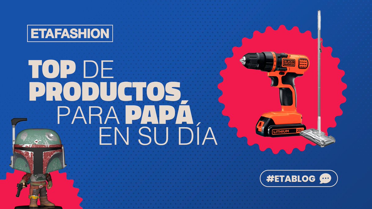 ETAFASHION's tweet photo. ¿Qué regalar en el día del padre? 🎁Aquí te dejamos una lista de productos para sorprender al rey del hogar. Revisa nuestro #ETABLOG 👉🏼 https://t.co/M0r3m6uhQw https://t.co/RH6BR8mLqx