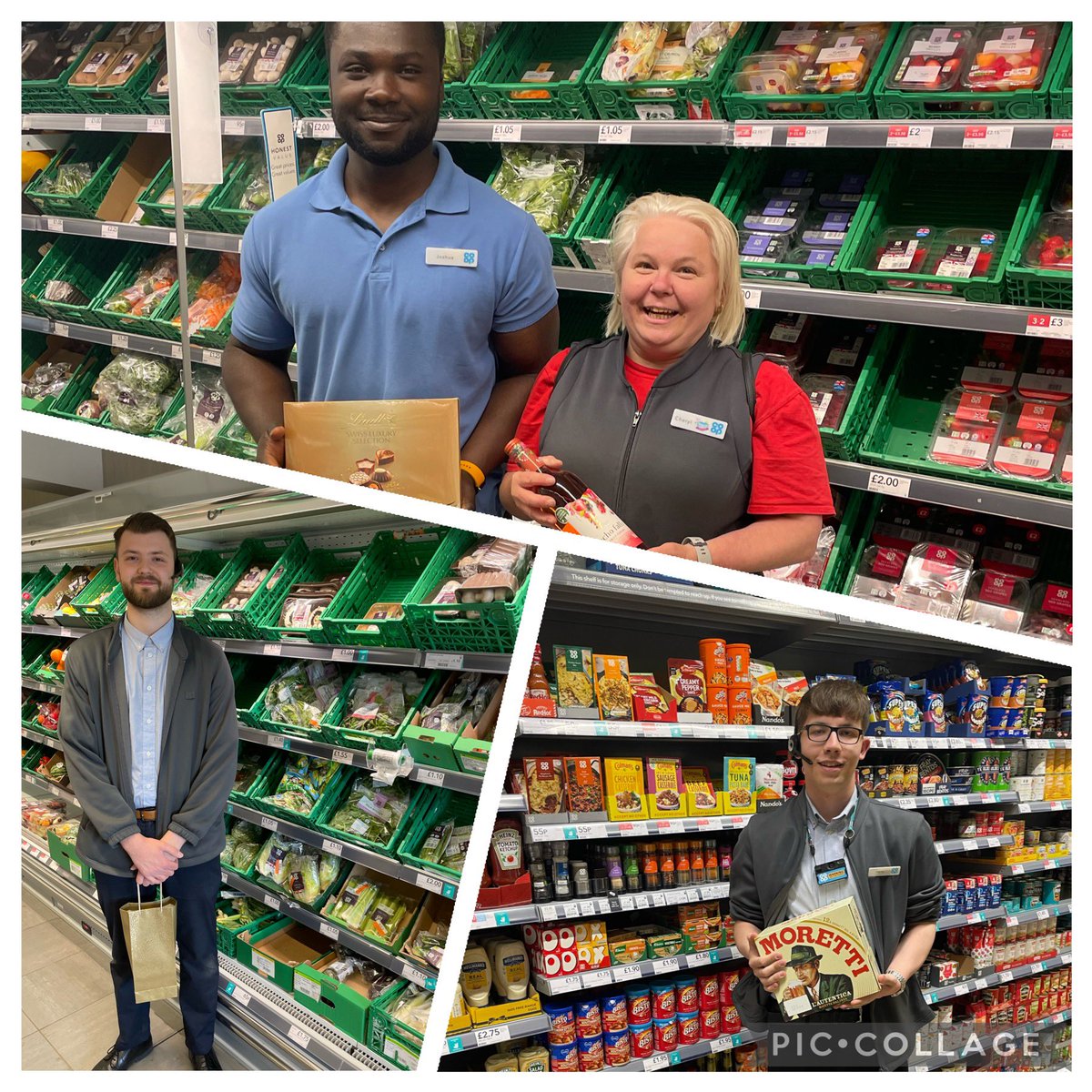 CharlieBird98's tweet photo. Some appreciation and thanks for PJ, Harry, Cheryl and Josh who have all been supporting in a different store for the past few weeks, You’ve all done a fantastic job, thanks very much guys 😊👏🏻

@Ragesh2018 
@simondryell https://t.co/zQGbyojSJr