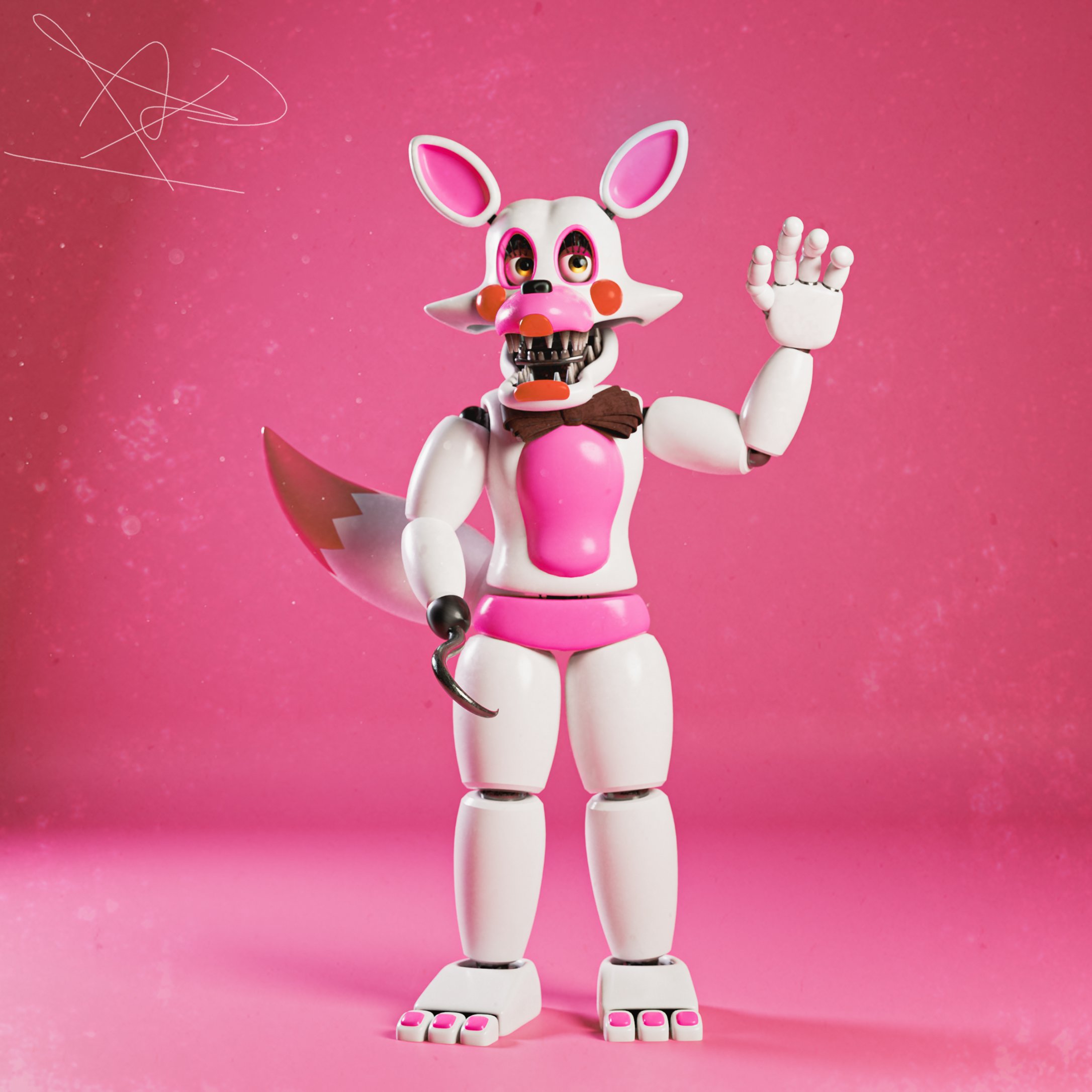 Mangle (toy foxy rebuild fnaf2 - ibisPaint