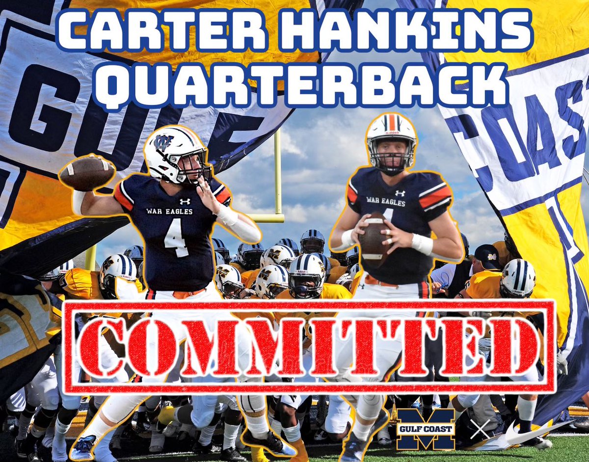 carterhankins4's tweet photo. It’s time!! Blessed for the opportunity @MGCCC_FOOTBALL @Nick_Louvier1 @CoachWrightPerk https://t.co/1la9J0hd7Z