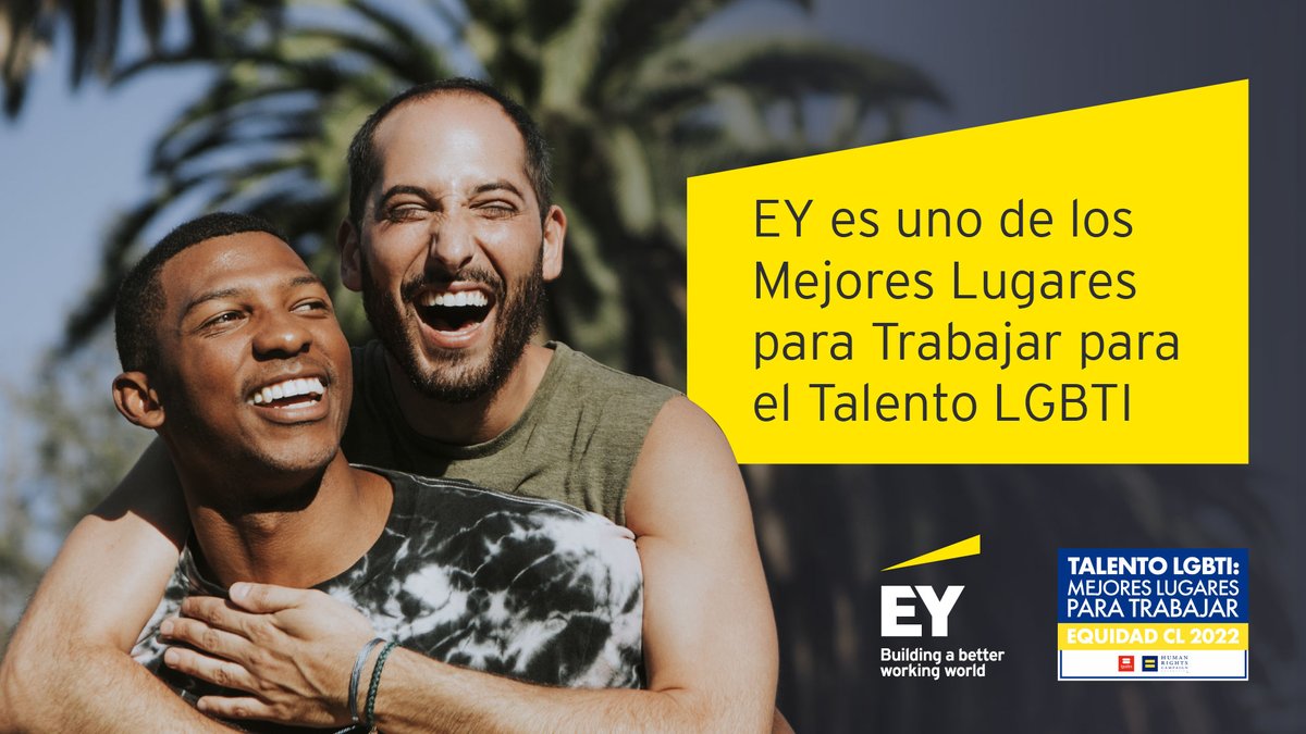 EYChile's tweet photo. Nos enorgullece recibir el reconocimiento como uno de los "Mejores Lugares para Trabajar para el Talento LGBTI" por @HRC, @IgualesChile y @Pride_Chile, que declara nuestro compromiso por crear ambientes de respeto y libres de discriminación para construir un #BetterWorkingWorld https://t.co/jhkCjomrci