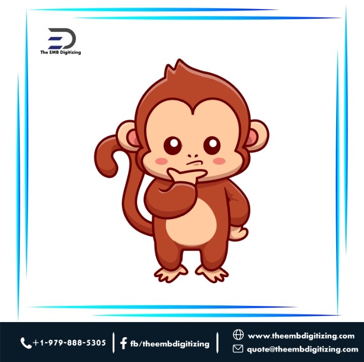 embdigitizing_'s tweet image. Look at how adorable this design of baby monkey Is 🥺❤️

For Orders: Send DM...
Website: theembdigitizing.com
theembdigitizing.com/jpg-to-vector/
+1-979-888-5305
#vectorart #vectorlogo #vectorillustration #jpg #vectorlogo #flag #graphicdesign #logo #vectordesign #screenprinting #vectors