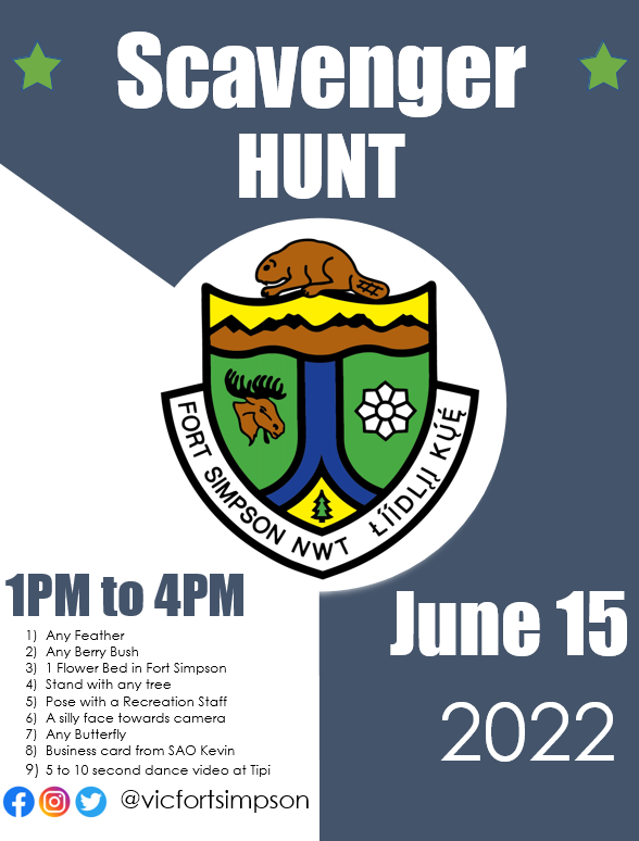 When you're done come see Josh at the Visitor Information Centre to claim your prized toy! Have fun!