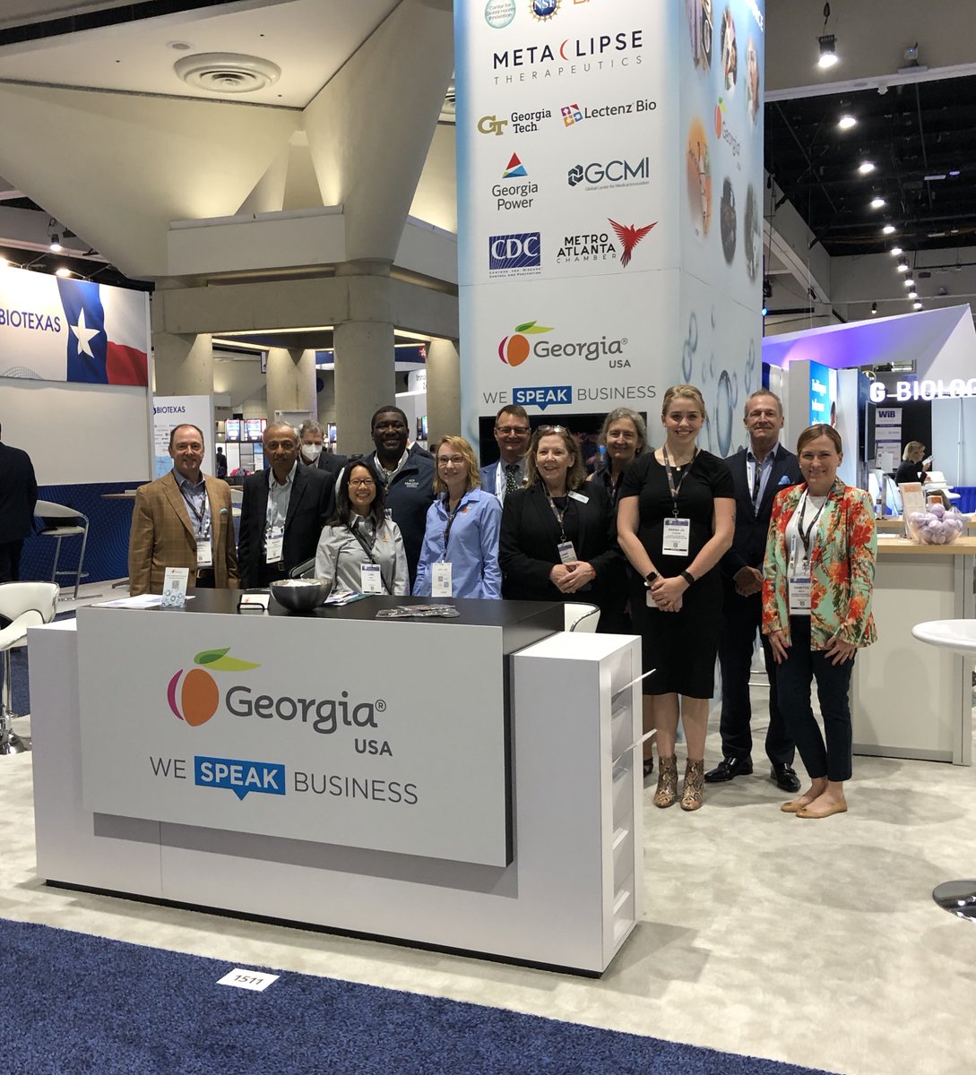 gdecd's tweet image. This week, team GDEcD is joining business leaders from across the country to showcase Georgia's life sciences industry and organizations at #BIO2022 in San Diego, California. Drop by booth #1511 or visit bit.ly/3aICllU to learn more about #GeorgiaLifeSciences.