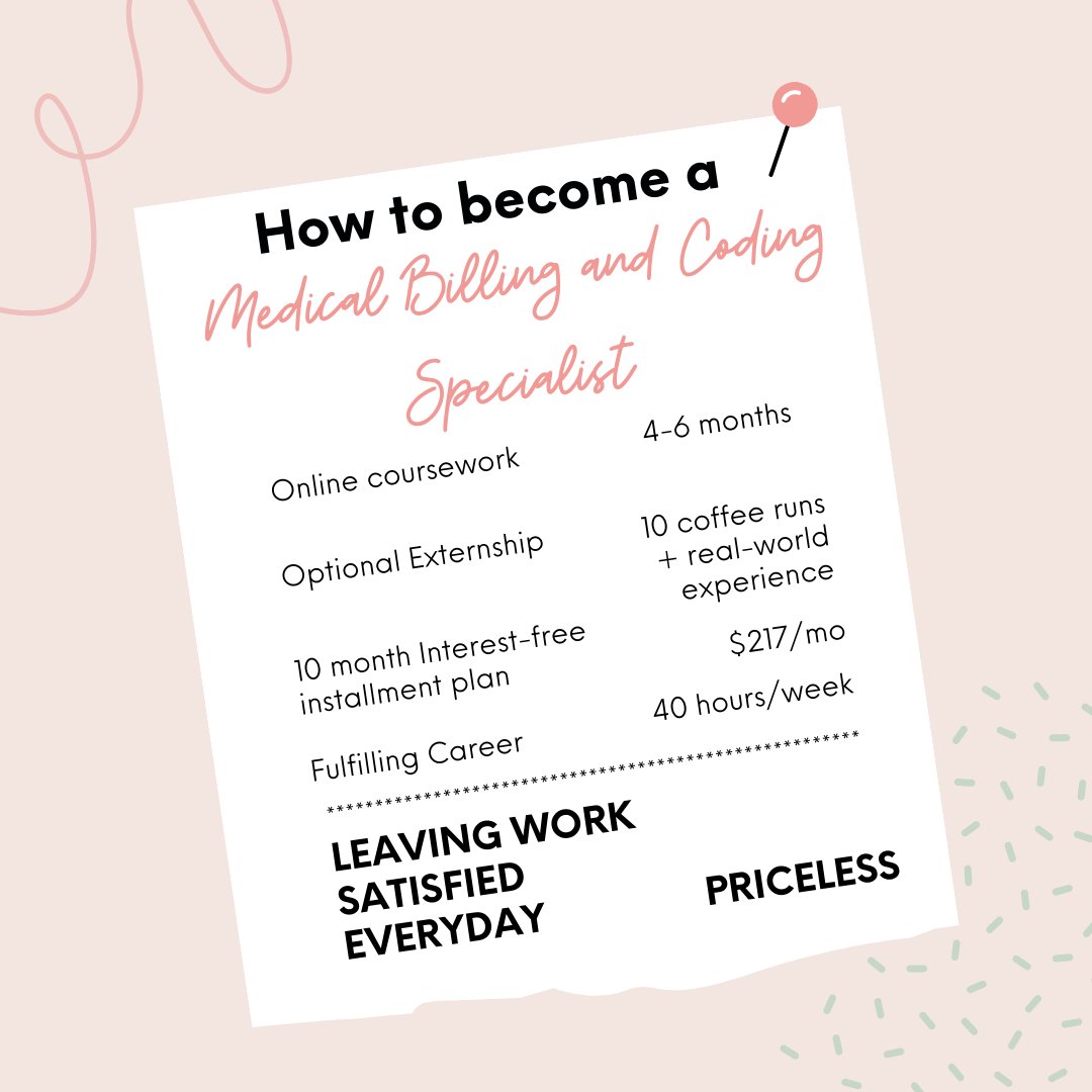 ExtendedEdTSU's tweet photo. Join one of the fastest growing careers in healthcare today! Register for our online Medical Billing & Coding Specialist certification! 4-6 month Coursework + interest-free payment installment plan = fulfilling career. Link in bio.
#extensioned #continuinged #readytowork https://t.co/I7pmCRDnG9