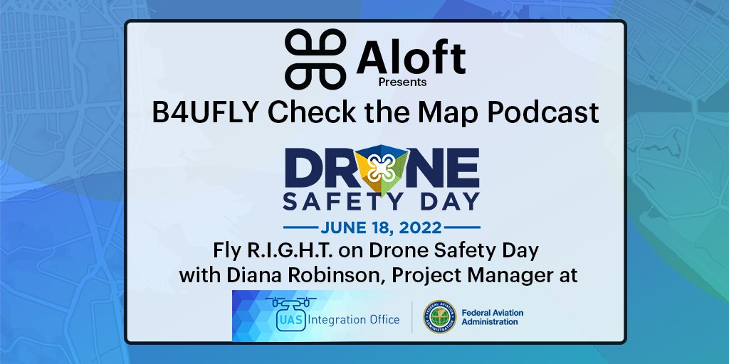 aloftai's tweet photo. "To implement a #drone #safetyplan, always go through a pre & post-flight checklist & check your B4UFLY app." - Diana Robinson of @FAADroneZone on this week's episode of our #B4UFLY Check the Map podcast discussing #dronesafetyday2022.
Listen at https://t.co/5R2enfYN6l
#flyright https://t.co/OaqvIxn5Qy