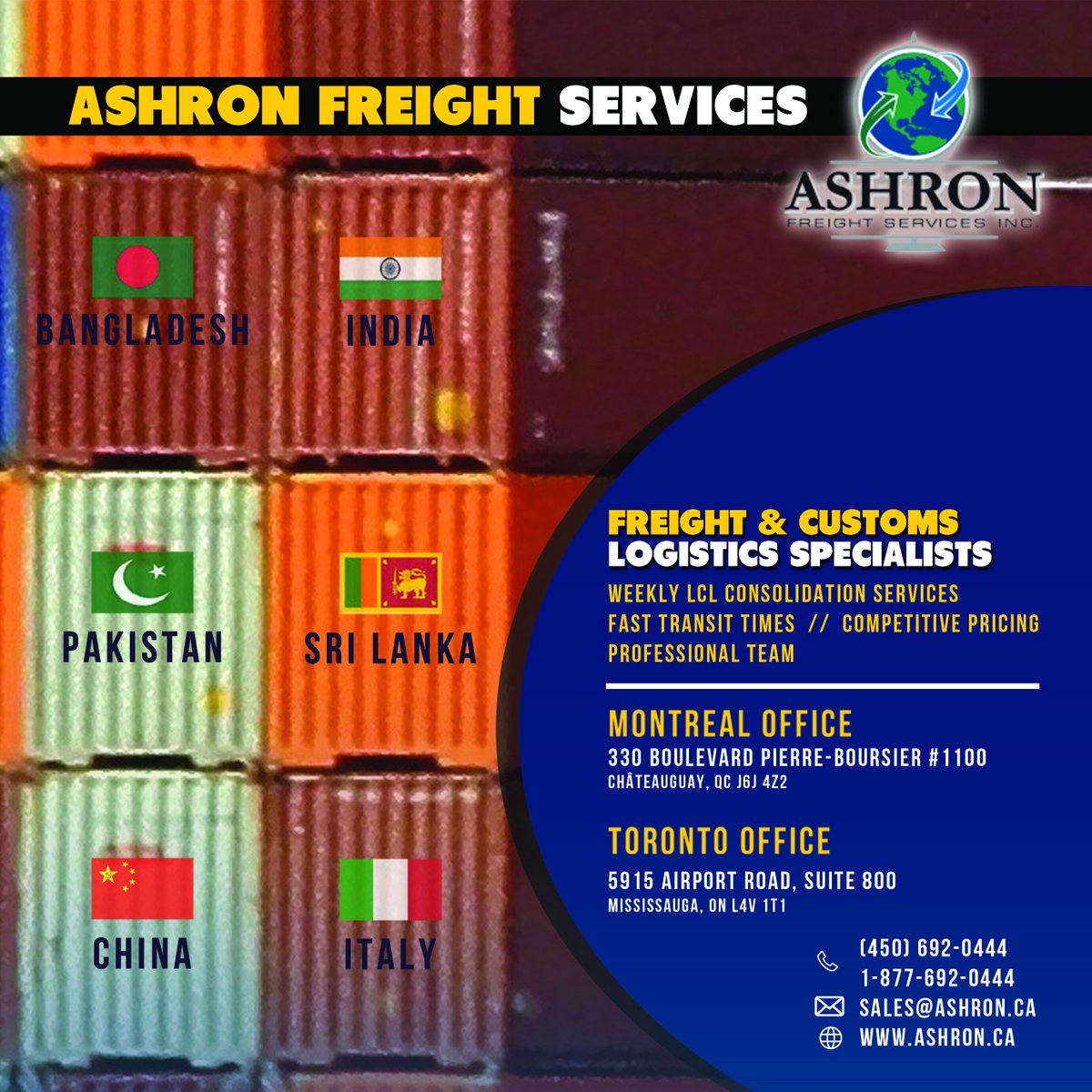 Ashron Freight Services Inc (@ashronfreight) on Twitter photo 