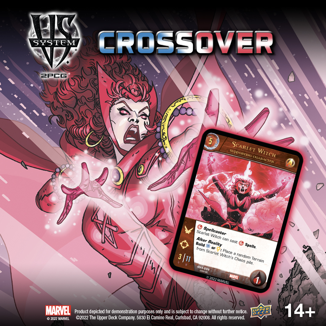 UpperDeckEnt's tweet photo. Step into the Nexus of All Realities for Vs. System 2PCG: Crossover Vol. 4!
🪄 #ScarletWitch
👓 #Beast
🦾 #IronMan Armor
Check out these and more fan-favorites in an all-new 55 card set, available now! https://t.co/xoPxFBZSLa #UpperDeck #Marvel #Vs2PCG https://t.co/MSVslXE43A