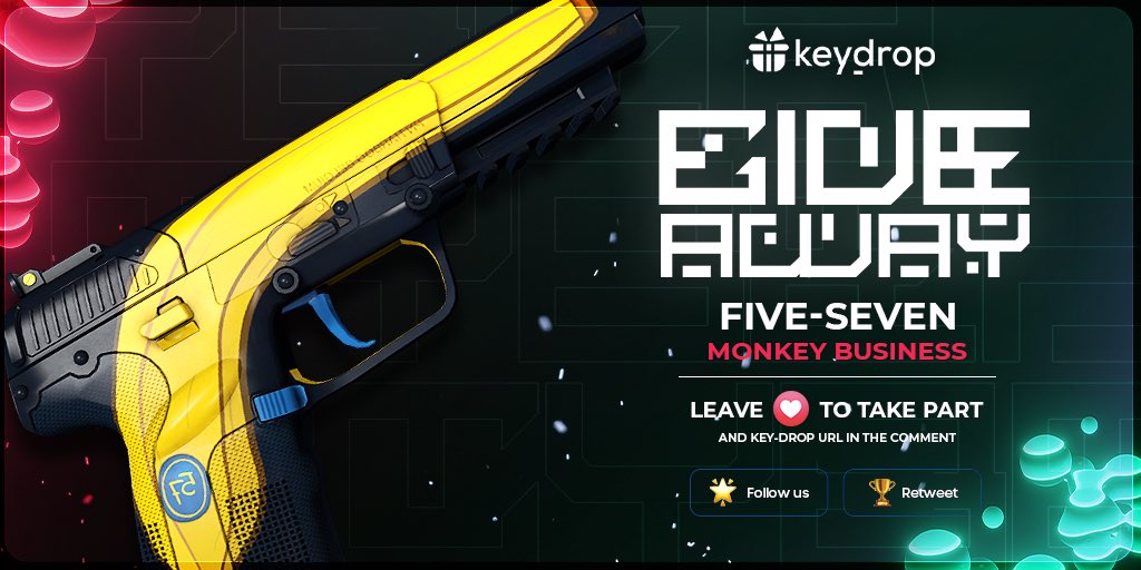 Giveaway on Five-SeveN | Monkey Business 🎁

👊 Just leave ❤️ under the post! 
🌟 Follow us!
🏆 Retweet!
 
⏰ Wait 24 hours!

#freeskins #csgoskinsgiveaway #csgoskinsfree #giveaway #airdrop #csgocases #csgocase #csgoesport #skins #csgoskins #keydrop #keydropcom #csgo