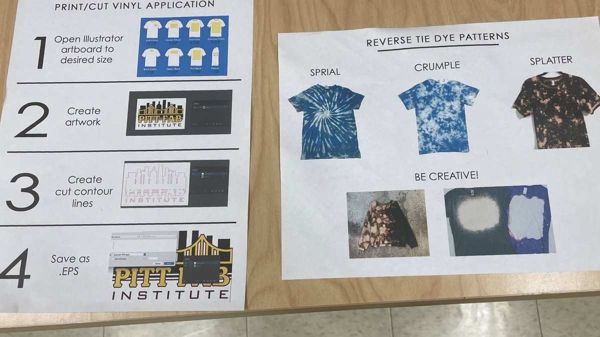 HMSMakerspace's tweet photo. #Pittfab22 using the print shop to make and create shirts…#adobeprint #grablefoundation #roland https://t.co/qhouTNxSH4
