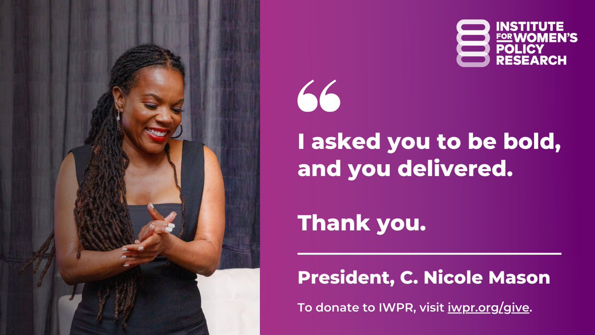 IWPResearch's tweet photo. You brought the bold ideas to #PowerPlus2022. Empower @IWPResearch to put those ideas into action by making a gift today.
Donate at: https://t.co/N2EUCWtqyX. @cnicolemason #IWPResearchInAction https://t.co/kHxQ5fq0La