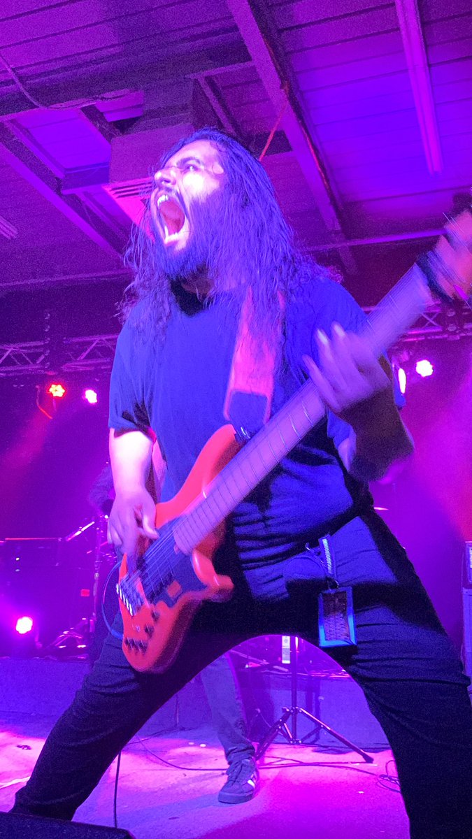 BPac33's tweet photo. A few pics from the @Allegaeon show in Greensboro, NC on 6/14. Had an absolutely amazing time. GO SEE THEM! #TerrestrialTakeoverTour #Damnum #Deathmetal https://t.co/fcke8Ud1Ui