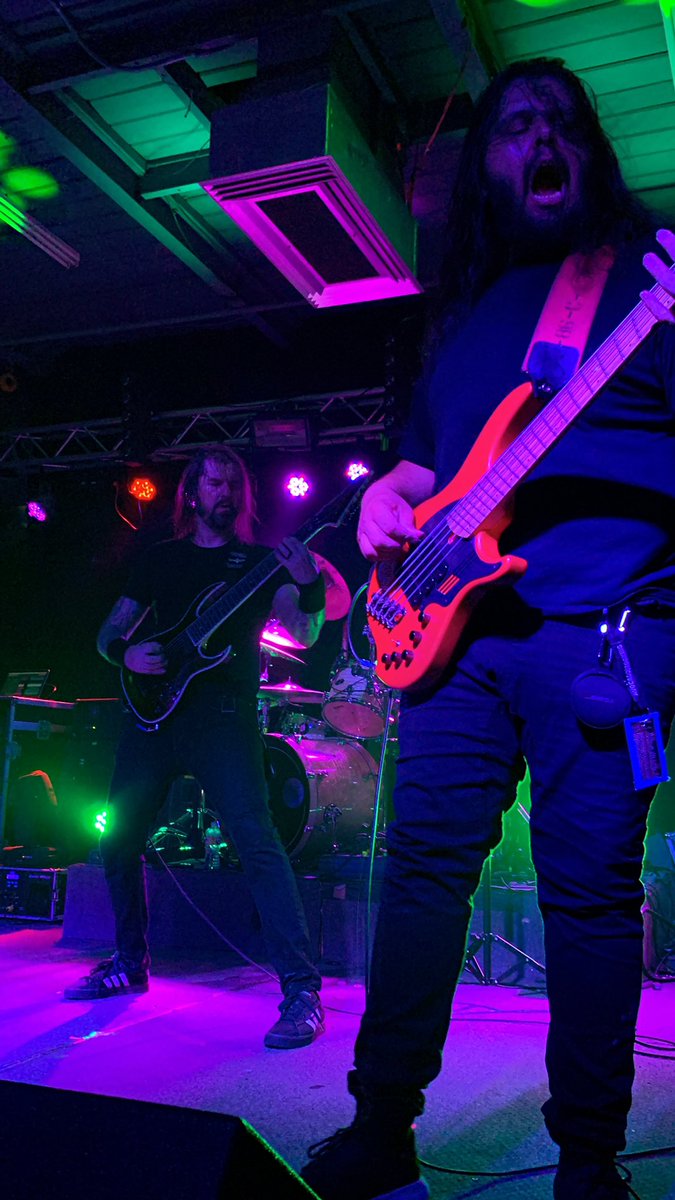 BPac33's tweet photo. A few pics from the @Allegaeon show in Greensboro, NC on 6/14. Had an absolutely amazing time. GO SEE THEM! #TerrestrialTakeoverTour #Damnum #Deathmetal https://t.co/fcke8Ud1Ui