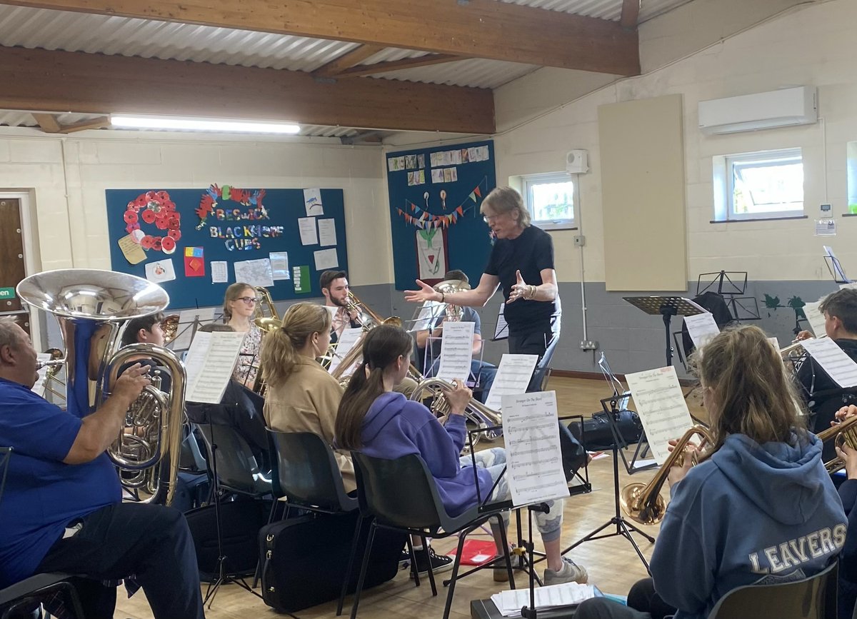 Wow what a fab youth brass band thriving in Clevedon. Spent a very happy &amp;  inspiring evening coaching Lions 4 Brass for the 1st time. Their energetic, dedicated and enthusiastic conductor Abie Jones doing an amazing job with a 3 tier band system all self funded - bravo Abie!