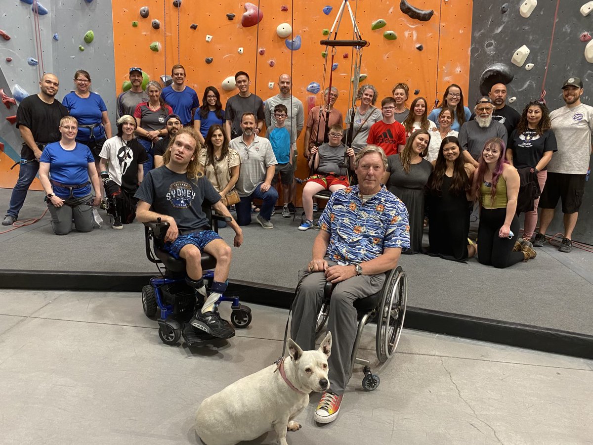 Grateful to be a part of the New Mexico Adaptive Sports Program! Adaptive Rock Climbing is one of the many programs they organize and I love getting the opportunity to help others experience amazing sports like this! 🧗‍♂️🧗‍♀️ #AdaptiveSports #AdaptiveClimbing