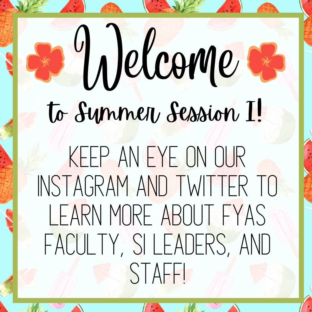 Welcome, FYAS students! We will be introducing you to FYAS Faculty, Staff, and SI Leaders soon on social media. Keep an 👀 out! #depaulfyas #academicsuccess #summer