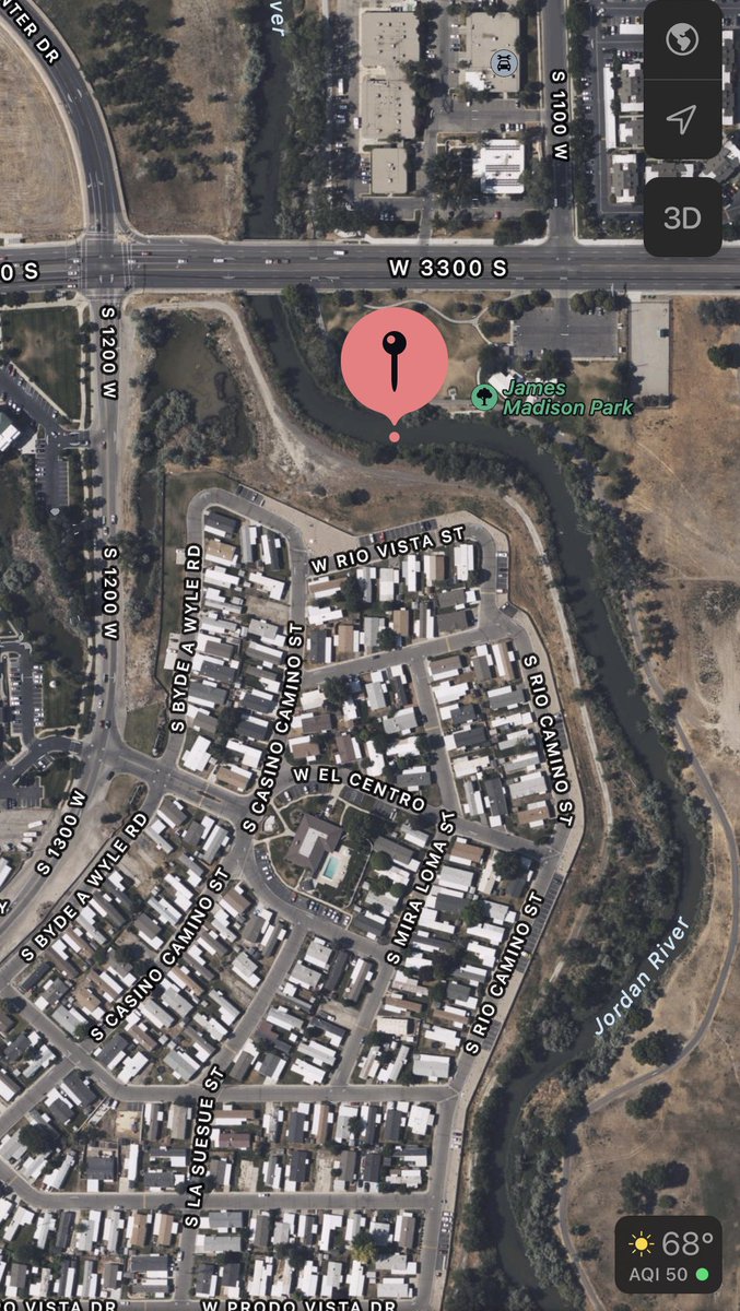SLCScanner's tweet photo. #SSLPD #FootPursuit 3300 S 1300 W. A white male fled from an officer and jumped into the #JordanRiver. He was wearing black shorts and no shirt. Multiple officers including #WVC is assisting in the search. Unknown reason why he fled. https://t.co/gQACOUCYbd