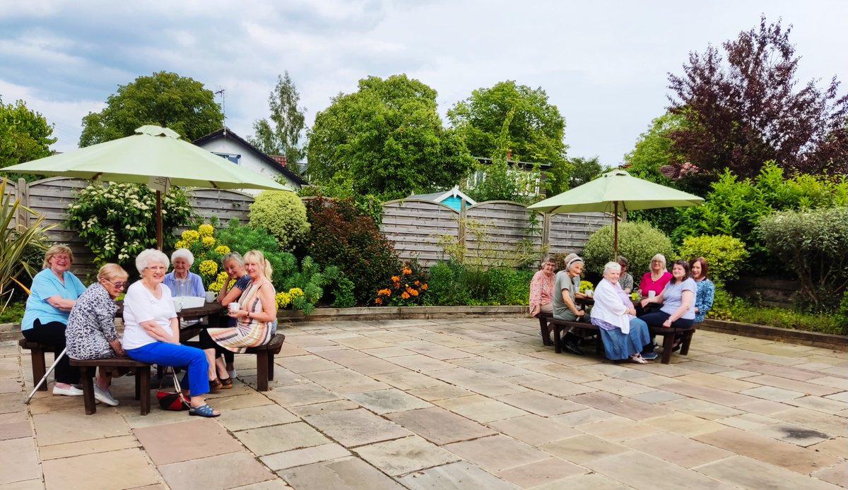 What a beautiful day! We were able to sit outside to enjoy refreshments and a good natter after dancing today at our Bilton group. Larrie, Bilton Community Centre's Caretaker, very kindly put the umbrellas up so we had the shade we needed. No-one wanted to leave!