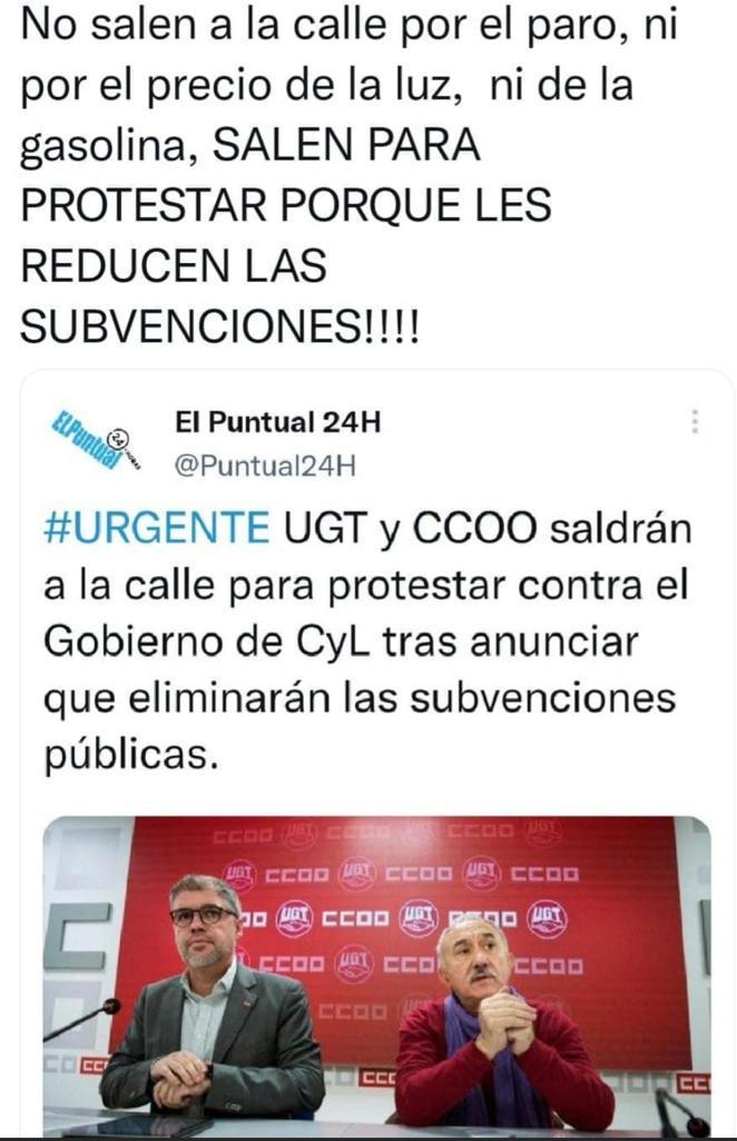 Estos son unos caraduras y unos sinverguenzas por no ofender a nadie. Por que  decir la verdad no ofende no?
Solo les han quitado la mitad.,por eso protesto yo. Que les quiten el 100%y a trabajar todos ellos, como el resto de los Españoles