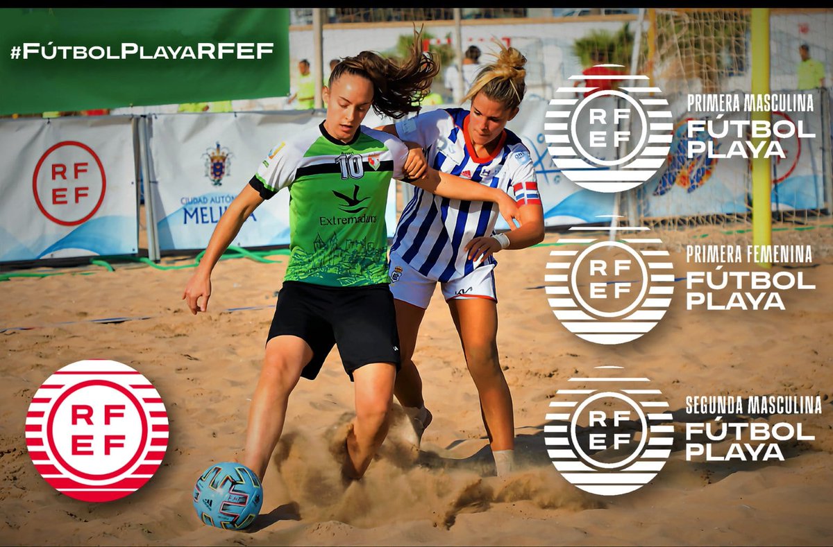 FutbolPlayaRFEF's tweet photo. 🏁 Concluye por hoy la jornada de #FútbolPlayaRFEF ⚽️🏖

🥇 1ª Femenina ♀️ Grupo Norte 🧭

📹 si no has podido seguir los partidos en directo 😓
la @rfef te ofrece los resultados 🔢

📺 y la oportunidad de recuperarlos 📲 en ⬇️

https://t.co/e8Pwlp3A4w https://t.co/Q8nIIOfbVj